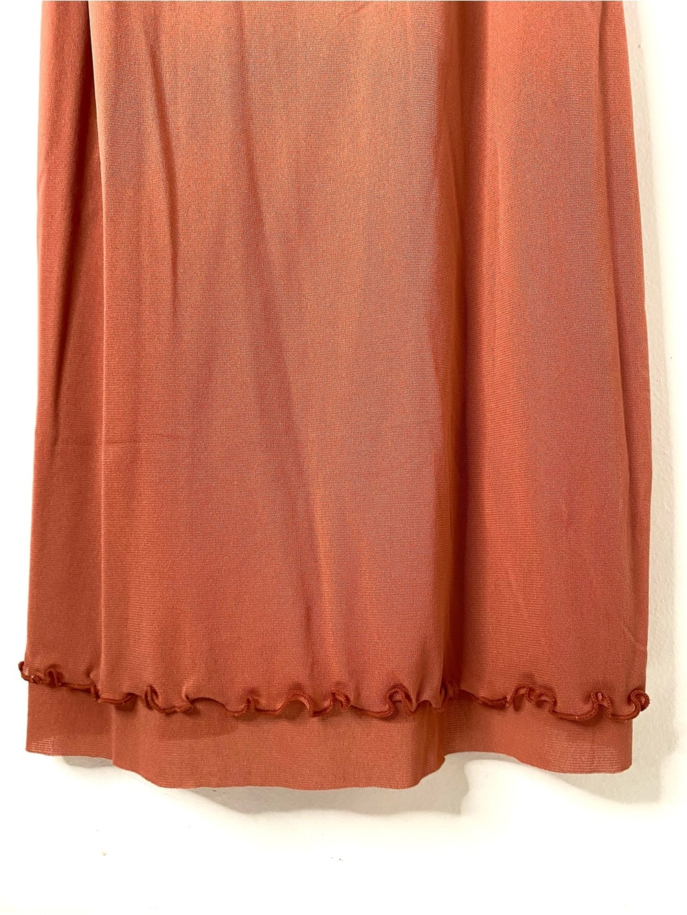 Free People Got Glam Mesh Slip Dress Orange Adjustable Tie Straps NWT - Picture 5 of 10